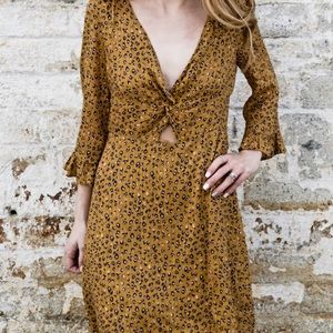Leopard Keyhole Dress